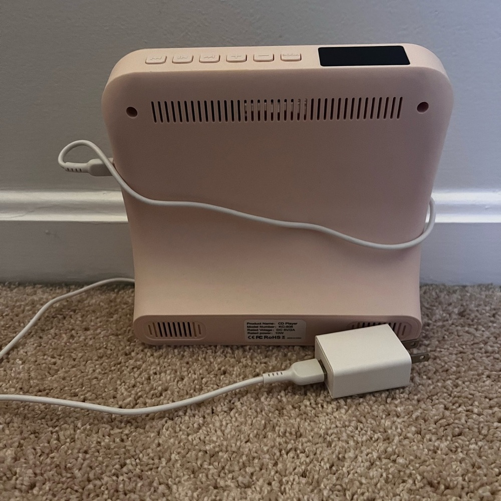 Compact Pink CD Player - Picture 3 of 5